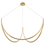 Claddon Chandelier - Modern Brass
