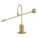 Micro Orbiter Rechargeable Portable Table Lamp - Modern Brass