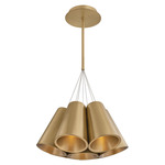 Aether Chandelier - Modern Brass