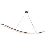 Kaguya Linear Pendant - Black Brass / Frost