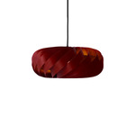 TR5 Pendant - Black / Mahogany Red