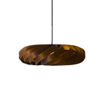 TR5 Pendant - Black / Teak Brown