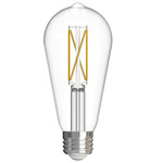 ST18 Med Base Filament 7.6W 120V 2700K 80CRI 4-PACK - Clear