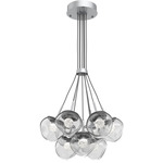 Luna Cluster Pendant - Classic Silver / Clear Floret