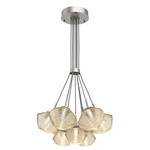 Mesa Cluster Pendant - Beige Silver / Mesa Amber