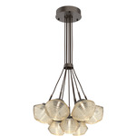 Mesa Cluster Pendant - Flat Bronze / Mesa Amber