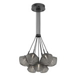 Mesa Cluster Pendant - Matte Black / Mesa Smoke