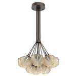 Mesa Cluster Pendant - Flat Bronze / Mesa Amber
