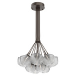 Mesa Cluster Pendant - Flat Bronze / Mesa Clear