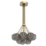 Mesa Cluster Pendant - Gilded Brass / Mesa Smoke