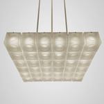 Chant Chandelier - Brushed Silver / Frosted