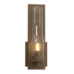 New Town Wall Sconce - Bronze / Seeded Clear