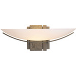 Oval Impressions Wall Sconce - Dark Smoke / Opal