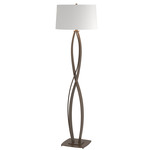 Almost Infinity Floor Lamp - Bronze / Natural Anna