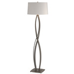 Almost Infinity Floor Lamp - Dark Smoke / Flax