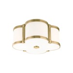 Chandler Ceiling Light Fixture - Aged Brass / Opal