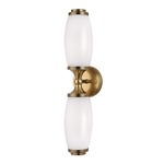 Brooke Bath Bar - Aged Brass / Opal