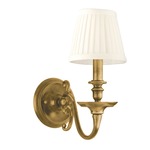 Charleston Wall Sconce - Aged Brass / Off White