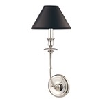 Jasper Wall Sconce - Polished Nickel / Black