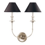 Jasper Wall Sconce - Polished Nickel / Black