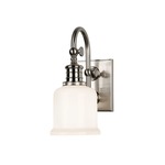 Keswick Wall Sconce - Satin Nickel / Opal / Glossy