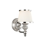 Milton Wall Sconce - Polished Nickel / Opal / Glossy