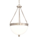 Barrington Pendant - Polished Nickel / Opal / Glossy