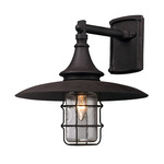 Allegany Dark Sky Outdoor Wall Sconce - Centennial Rust / Clear