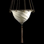 Samarkanda Silk Pendant - Brass / Plain Silk