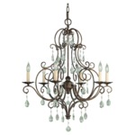 Chateau Chandelier - Mocha Bronze / Crystal