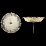 Scudo Saraceno Silk Ceiling Light - Brass / Ivory Serpentine