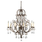 Chateau Chandelier - Mocha Bronze / Crystal