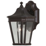 Cotswold Lane Outdoor Wall Light - Grecian Bronze / Clear Beveled