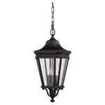 Cotswold Lane Outdoor Pendant - Grecian Bronze / Clear Beveled