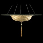 Scudo Saraceno Glass Ring Pendant - Brass / Gold Classic