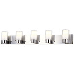 Essex Bathroom Vanity Light - Chrome / Opal