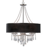 Echelon Chandelier - Chrome / Tuxedo