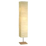 Dune Floor Lamp - Natural Wood / Satin Steel / Paper