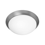 Cobalt Ceiling Light Fixture - Brushed Steel / Opal