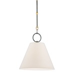 Altamont Fabric Pendant - Distressed Bronze / Off White