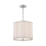 Sweeny Pendant - Polished Nickel / White