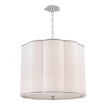 Sweeny Pendant - Polished Nickel / White