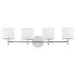 Trinity Bathroom Vanity Light - Polished Chrome / Opal / Matte