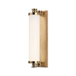 Sheridan Bathroom Vanity Light - Aged Brass / Opal