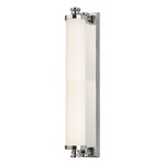 Sheridan Bathroom Vanity Light - Polished Nickel / Opal