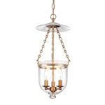 Hampton C1 pendant - Aged Brass / Clear