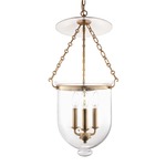 Hampton C1 pendant - Aged Brass / Clear