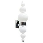 Tears From Moon W1 Wall Sconce - Chrome / White