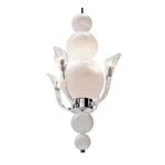 Tears From Moon W3 Wall Sconce - Chrome / White