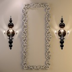 Tears From Moon W3 Wall Sconce - Chrome / Black